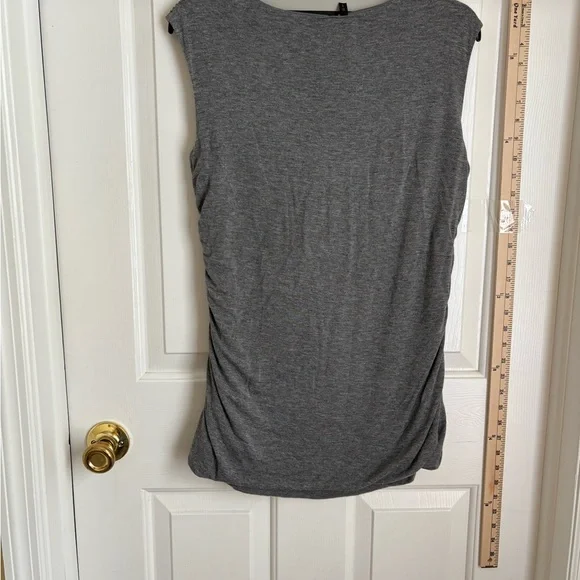 Maurices Gray Draped Sleeveless Blouse - Picture 2 of 3